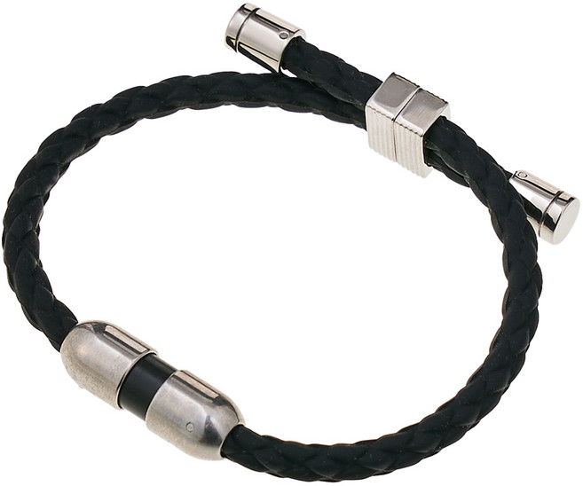 아나파 미세전류 실리콘 스트랩 건강팔찌 블랙, 1개