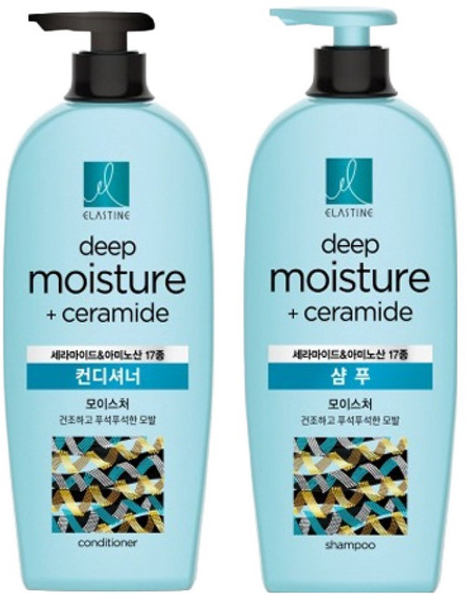 엘라스틴 세라마이드 모이스처 컨디셔너 680ml + 샴푸 680ml, 1개