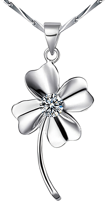 Sayaka 紗彌佳 花開之時日系典雅山茶花造型鑲鑽項鍊