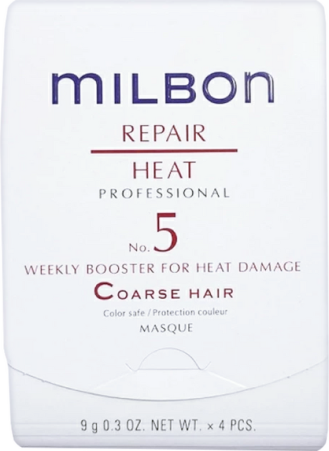 mILBOn 護髮系列 潤活HEAT護髮No.5 粗硬髮 4個, 1組