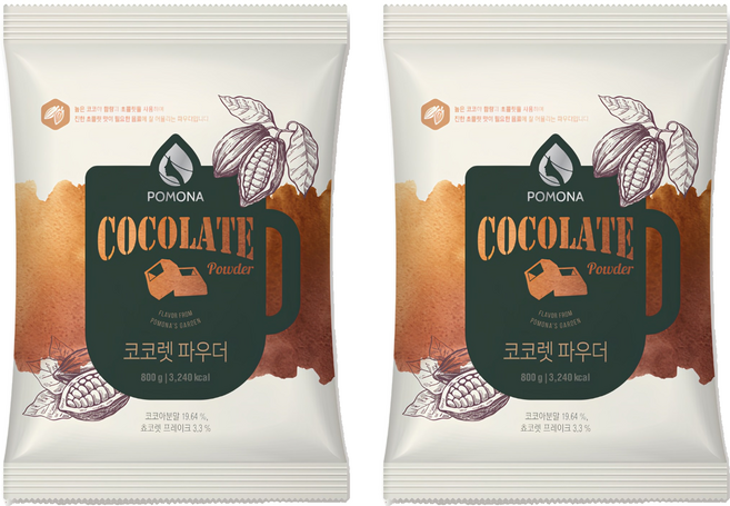 포모나 코코렛 초코파우더, 800g, 1개입, 2개