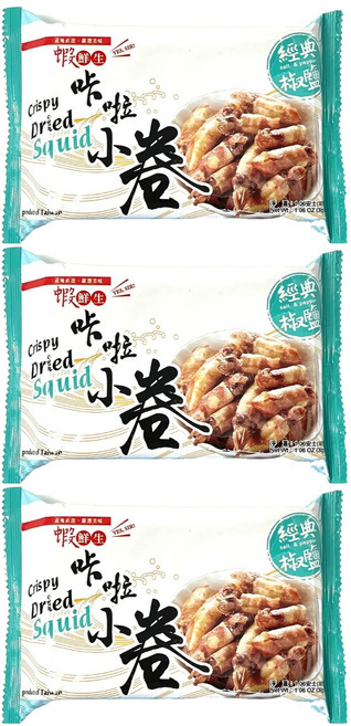 蝦鮮生 咔啦小卷 低溫油炸 酥脆爽口, 30g, 3包