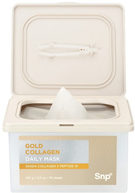 에스엔피 골드 콜라겐 데일리 뽑아쓰는 마스크팩 350g, 30개입, 1개