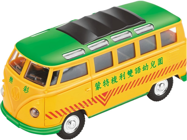 love color 樂彩森林 聲光迴力城市巡邏隊 幼兒園車, 黃色 + 綠色, 1個