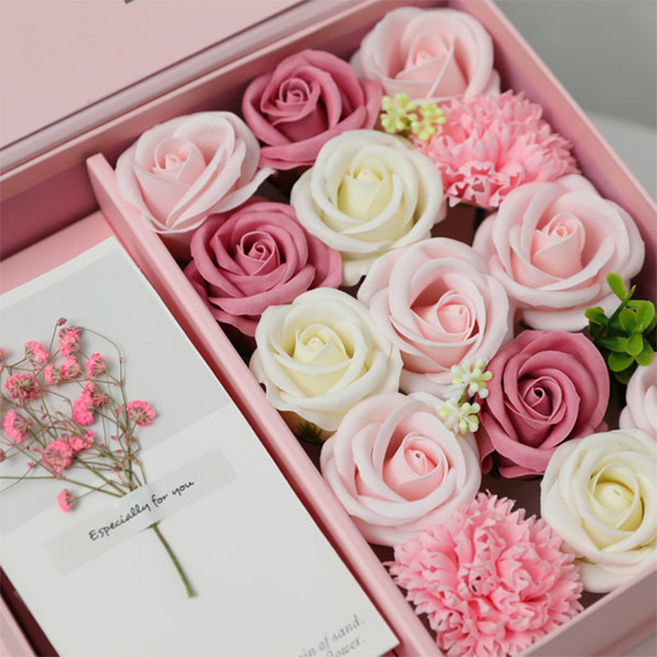 데코코마니 비누꽃 정성가득 용돈박스, 핑크, 1개