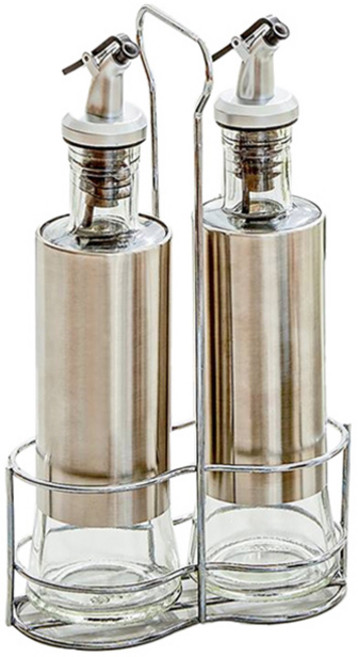 인블룸 원터치 스텐 오일병 2종 + 거치대 세트, 300ml, 1세트