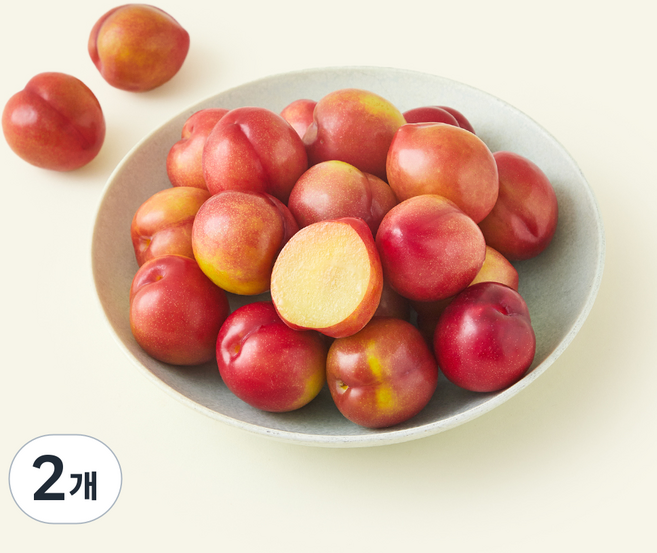 모아바이오팜 모아팜 꼬마 자두, 2개, 1kg