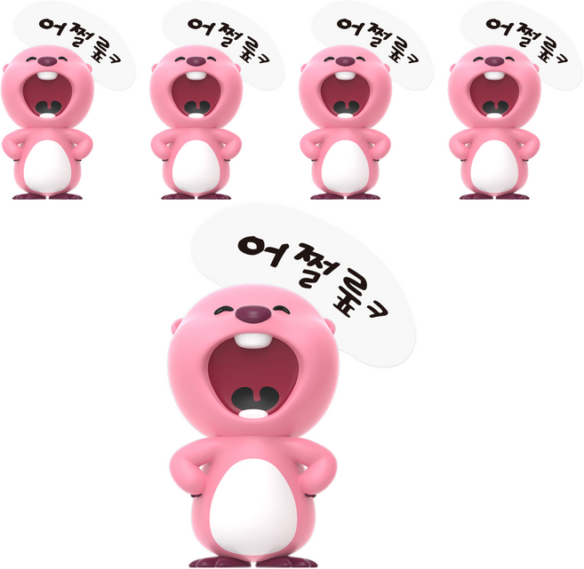 ZANMANG LOOPY 螢幕公仔, 5個