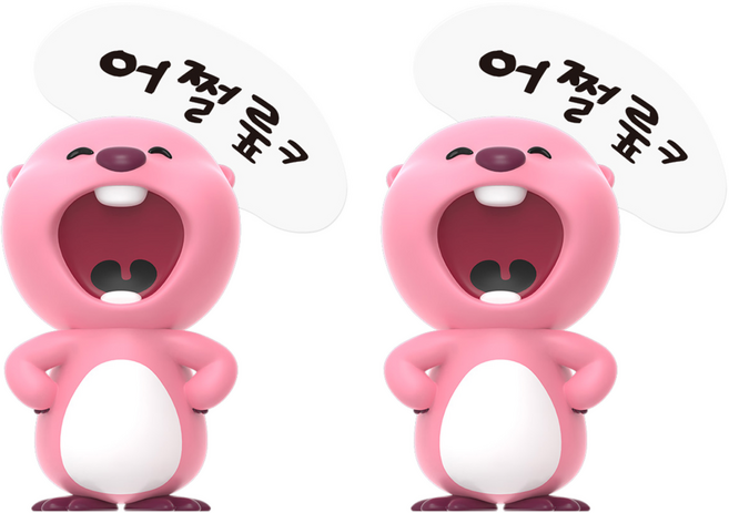 Roiche 賤萌魯比 螢幕公仔 自信魯比, 2個