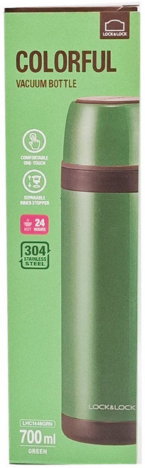 LocknLock 樂扣樂扣 炫彩保溫瓶 GRN 8, 炫彩 綠色, 700ml, 1個