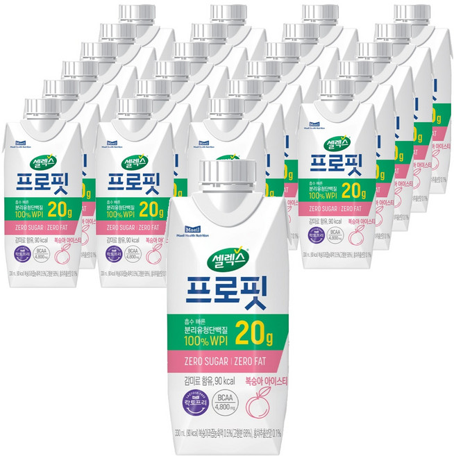셀렉스 프로핏 드링크 복숭아 아이스티, 330ml, 24개