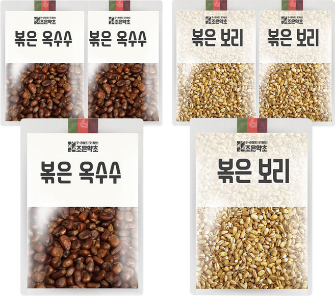 조은약초 볶은 옥수수 700g + 볶은 보리 700g 세트, 3세트