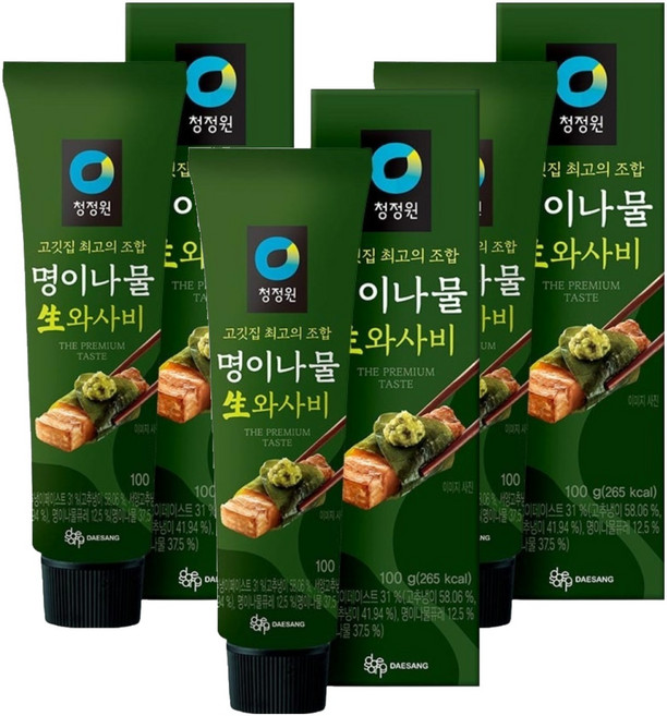 청정원 명이나물 생와사비, 100g, 3개