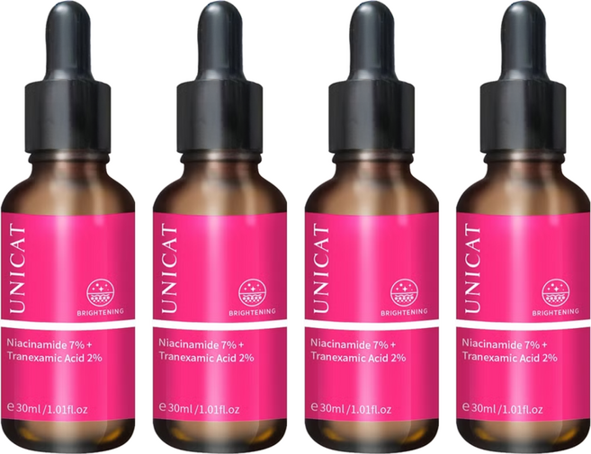 UNICAT 變臉貓 菸鹼胺激光亮白原液 7% + 傳明酸 2%, 30ml, 4瓶