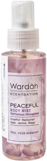 Wardah 身體香水噴霧 Peaceful, 100ml, 1瓶