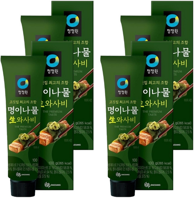 청정원 명이나물 생와사비, 100g, 4개