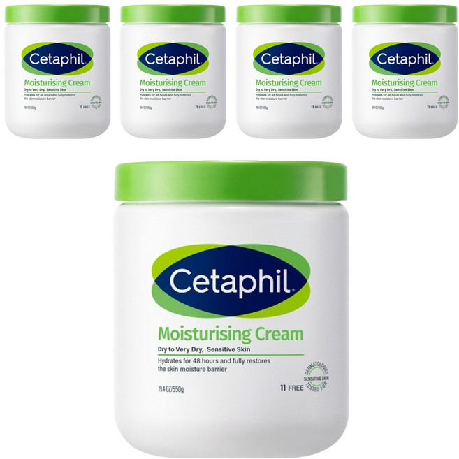 세타필 모이스춰라이징 크림, 550g, 5개