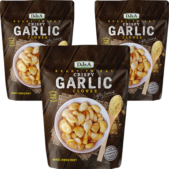 디제이앤에이 크리스피 갈릭 클로브스 스낵, 3개, 45g