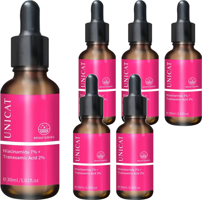 UNICAT 變臉貓 菸鹼胺激光亮白原液 7% + 傳明酸 2%, 30ml, 6瓶