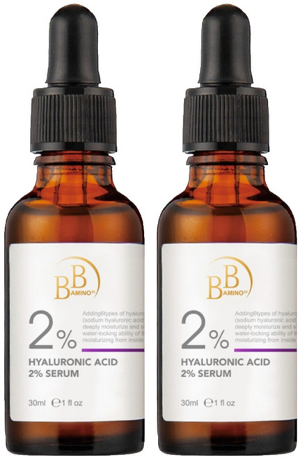 BB AMINO 科研 2%玻尿酸保濕精華, 30ml, 2瓶