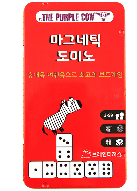 더퍼플카우 자석 도미노 보드게임, 혼합색상, 1개