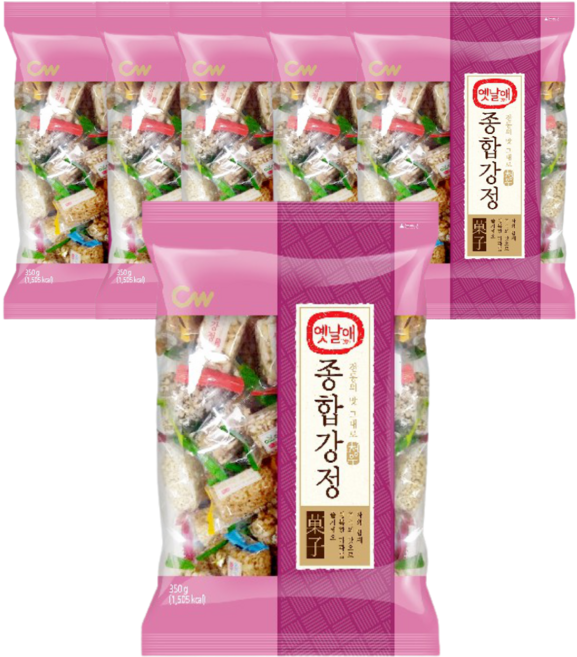 청우식품 옛날애 종합강정, 350g, 6개