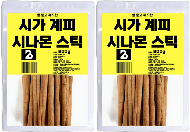 비니플랑센 향 좋고 깨끗한 시가 계피 시나몬 스틱, 600g, 2개