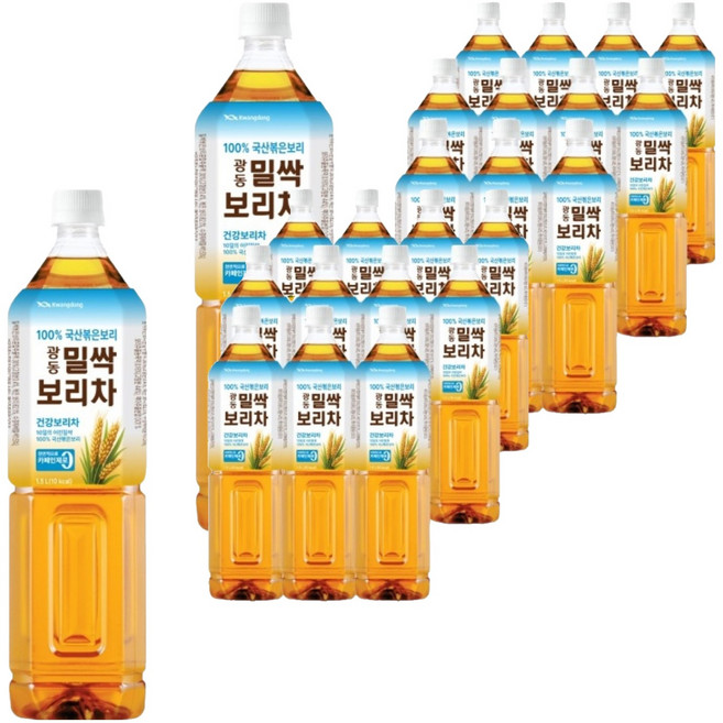 광동 밀싹 보리차 음료, 1.5L, 24개