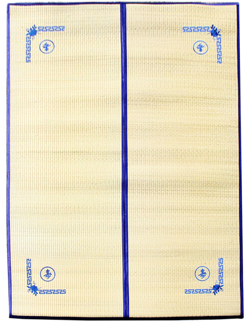 HANIL MEDICAL bedding 2段折疊式草蓆, 米黃色 + 藍色