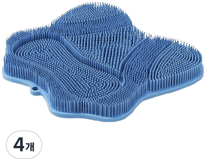 포텐키트 편리한 발지압 매트 30 x 28 cm, 블루, 4개