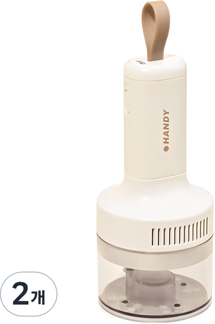 투코비 강력 흡입 충전식 데스크청소기 C타입, 화이트, 2개