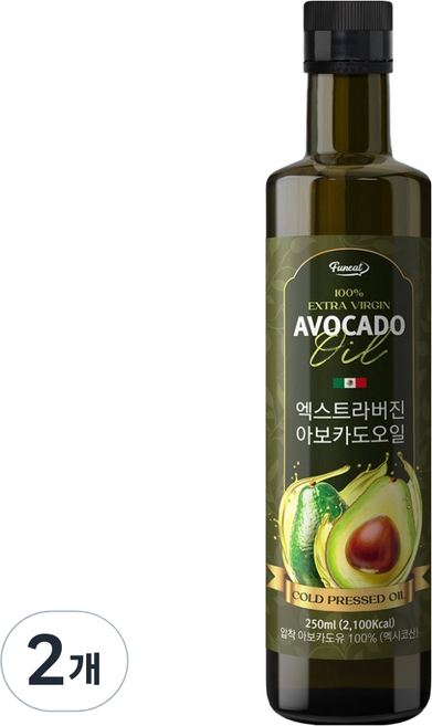 Funeat 特級初榨HASS哈斯品種酪梨油, 2個, 250ml