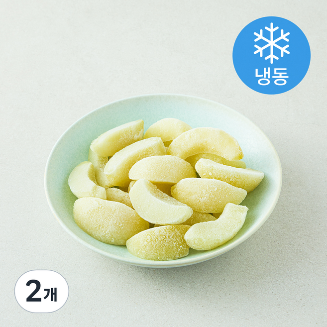 백도 복숭아 슬라이스 (냉동), 2개, 1kg