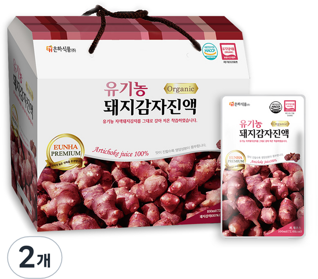 은하식품 유기농 돼지감자진액, 5L, 2개