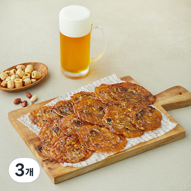 바베큐맛 구운쥐포, 3개, 250g
