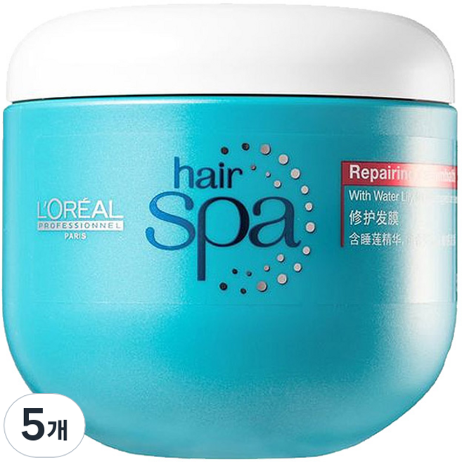 로레알프로페셔널 헤어스파 리페어링 크림바스 트리트먼트, 500ml, 5개