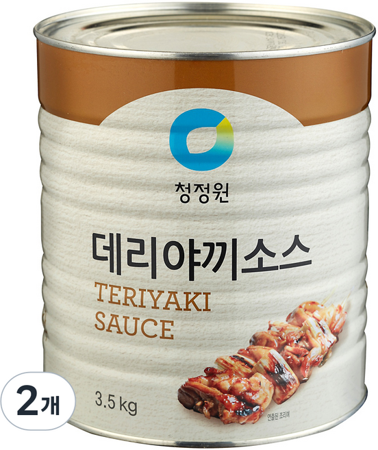 청정원 데리야끼소스, 3.5kg, 2개