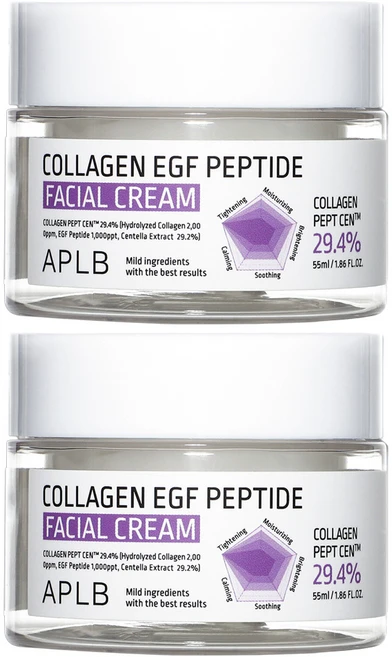APLB 콜라겐 EGF 펩타이드 페이셜 크림, 2개, 55ml - 쿠팡