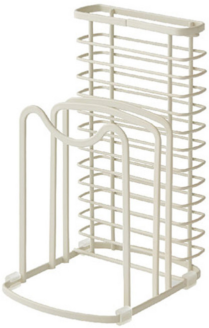 樂司廚品 小鐵刀具砧板架, 白色, 1個
