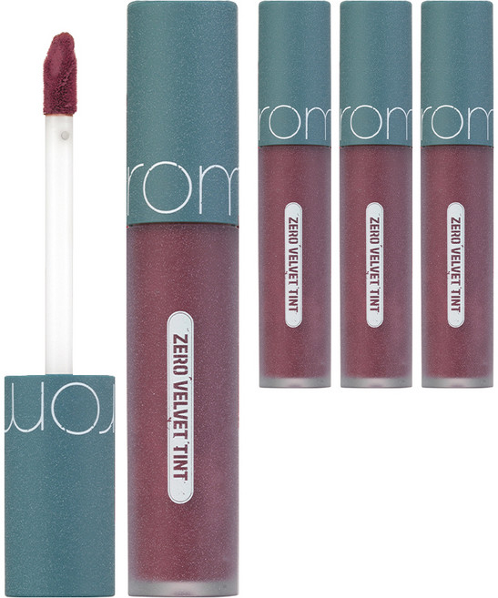 롬앤 제로 벨벳 틴트, 25 너드 핑크, 4개