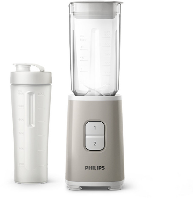 필립스 미니 블렌더 데일리 컬렉션 시리즈 텀블러 구성 실크 베이지, HR2602/10