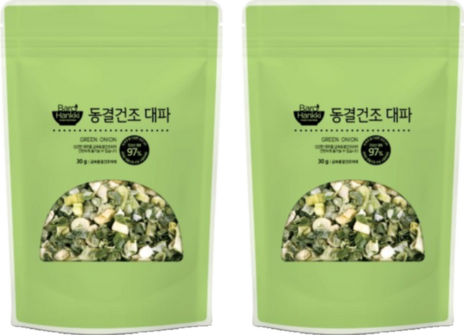 바로한끼 동결건조 대파, 30g, 2개