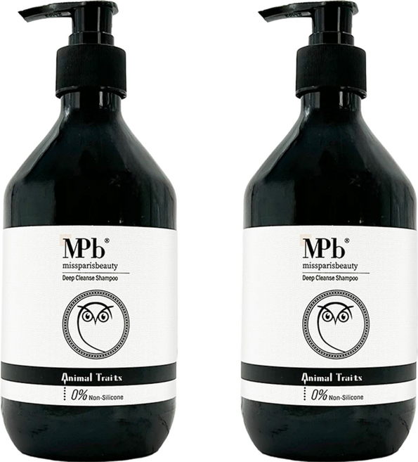 MPb 巴黎小姐 獸首深層洗髮精 涼, 500ml, 2瓶