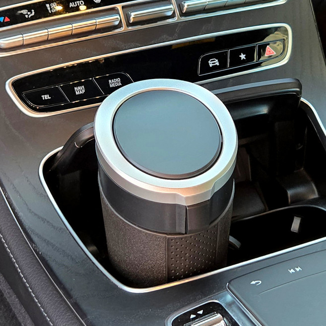 앤티스 차량용 냄새차단 투웨이 쓰레기통, SILVER, 1개