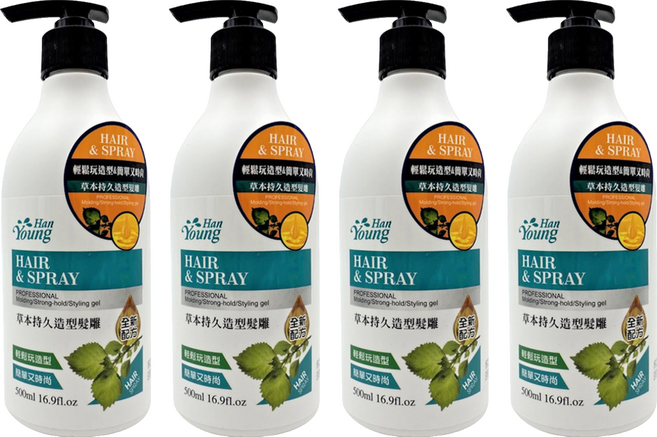 Han Young 涵漾 草本持久造型髮雕, 500ml, 4件