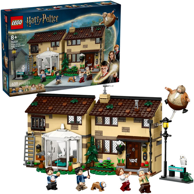 LEGO 樂高 哈利波特 水蠟樹街 瑪姬姑姑來訪 Privet Drive: Aunt Marge's Visit 76451, 1組, 多色