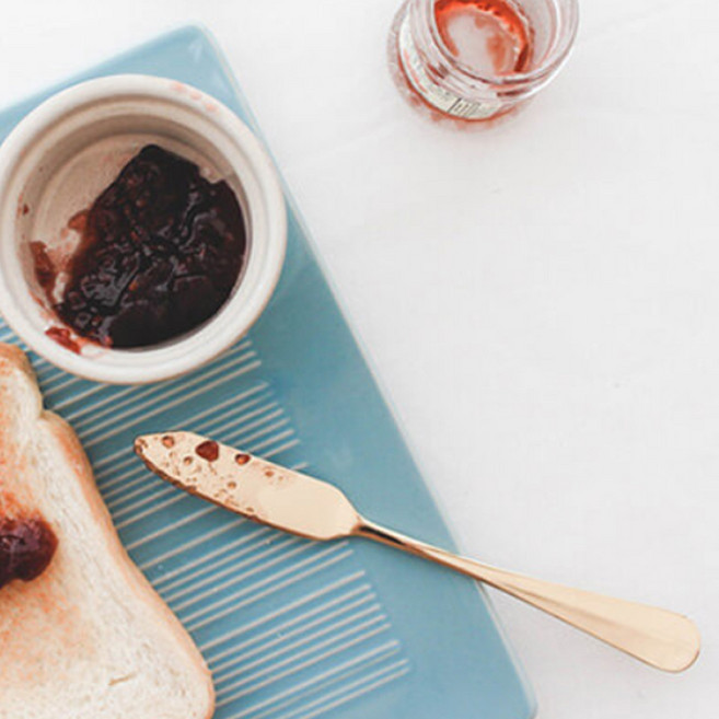 어퍼테이블 커트러리 디저트용 버터나이프, 골드, 1개