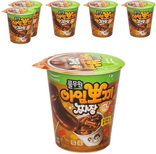 풀무원 아임뽀끼 짜장 떡볶이, 100g, 6세트