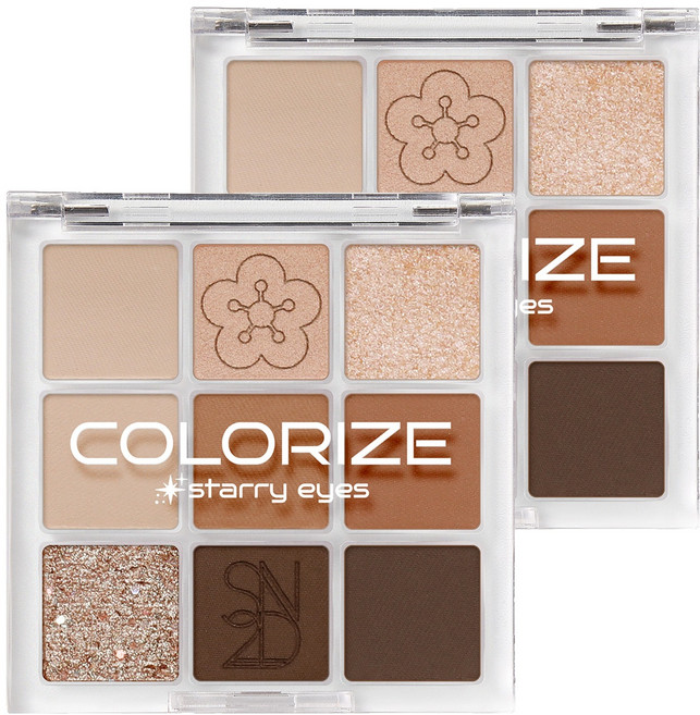 에스투엔디 컬러라이즈 스타리 아이즈 섀도우, 01 나인트리, 2개