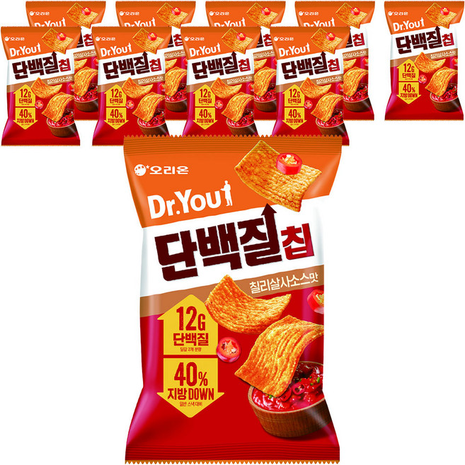 닥터유 단백질칩 칠리살사맛, 60g, 10개